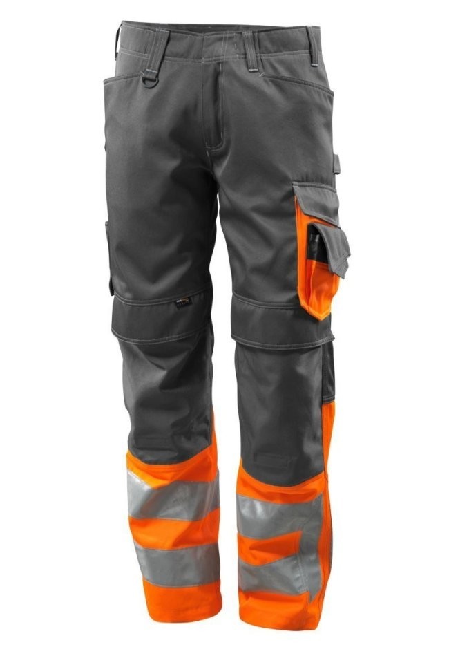Mascot LEEDS Safe Supreme hi-vis work trousers *MEASURES maximum 31.5W x 32.5L*