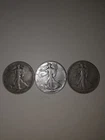 Walking Liberty Half Dollar Lot of 3 - 90% Silver - Check it out! 👀