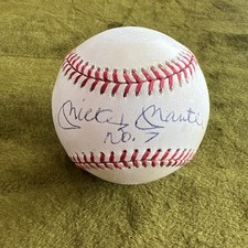 Mickey Mantle No 7 Signed Baseball No Certification from Estate. JFD