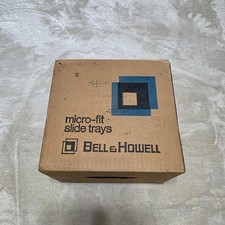 Bell  Howell Micro-Fit Slide Trays Each Holds 30 slides 071079 6 Trays in Box