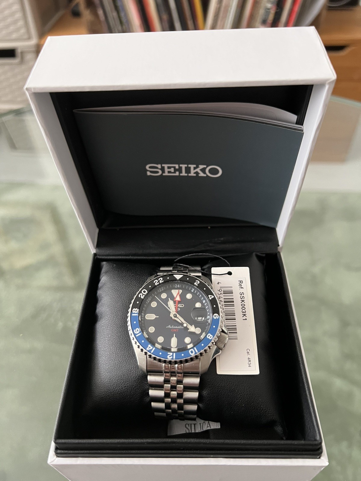 Seiko 5 Sports Blueberry GMT SSK003K1 Stainless Steel Automatic 42.5mm Watch