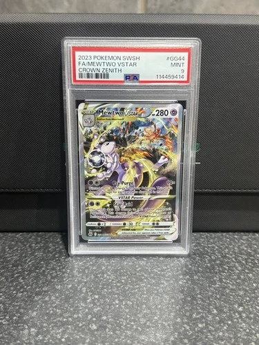 Mewtwo VSTAR GG44/GG70 PSA 9 SWSH Crown Zenith Galarian Gallery Pokemon Card AA2