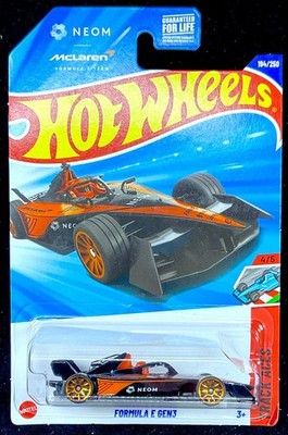 Hot Wheels FORMULA E GEN3 NEOM McLaren Black, N-Case, Track Aces #194