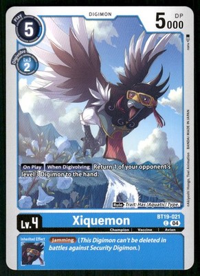 Xiquemon Common Release Special Booster 2.0 BT19-021 C NM