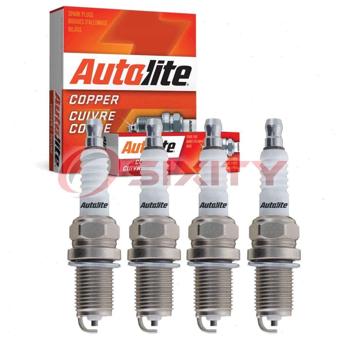 4 pc Autolite Copper Core Spark Plugs for 1990-1992 Nissan Stanza Ignition ji