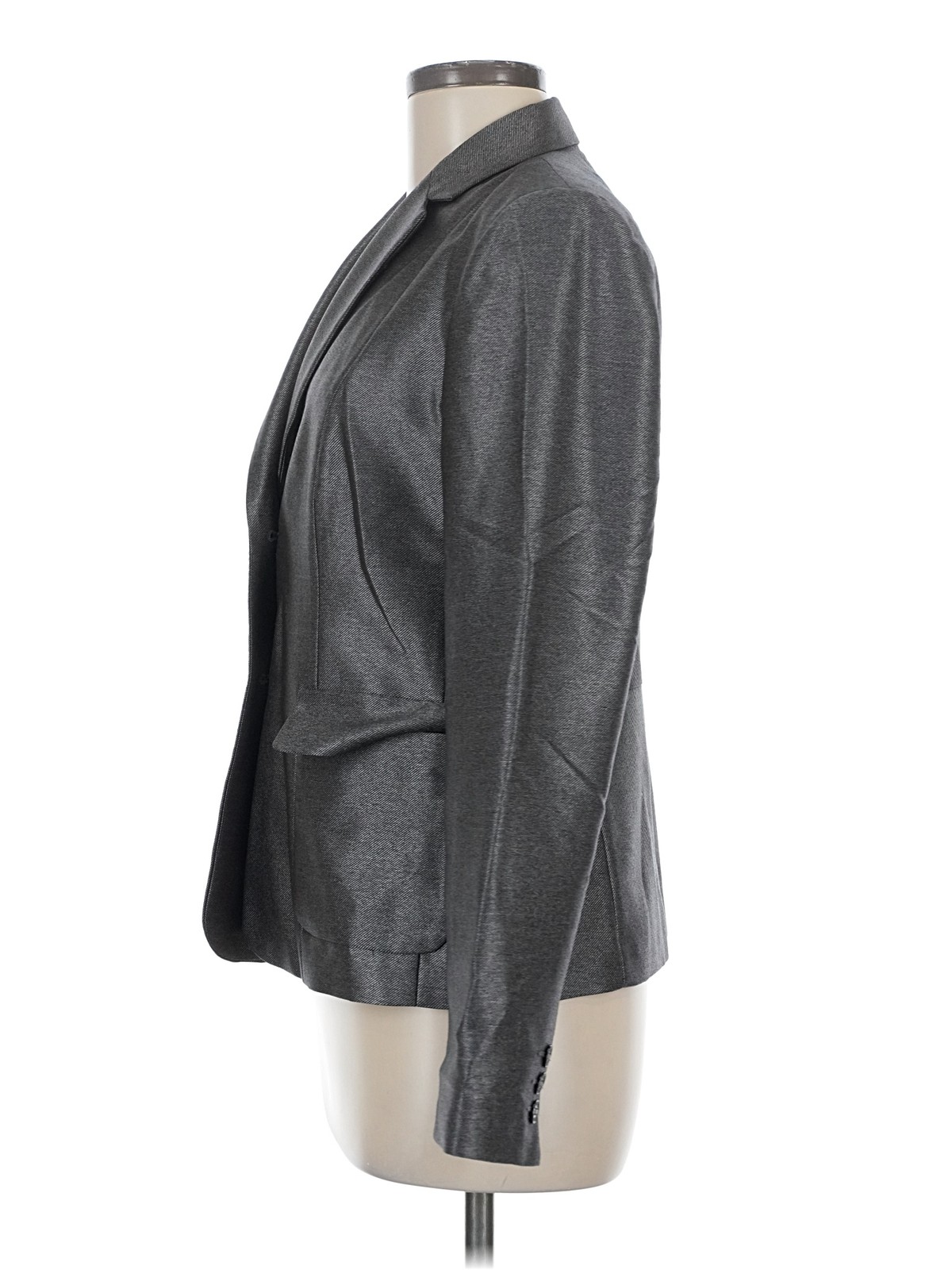 Calvin Klein Women Gray Blazer 6 thumbnail 4