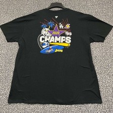 Los Angeles Lakers Shirt Men Extra Large Fanatics Short Sleeve Crew Neck XL