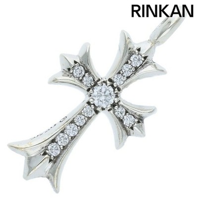 Chrome Hearts TNY CRSF P DMND Tiny Fat Cross Pave diamond Pendant