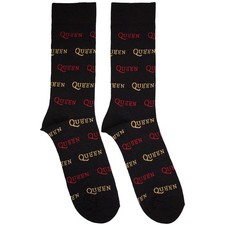 Queen Logo Repeat Colour Socks 