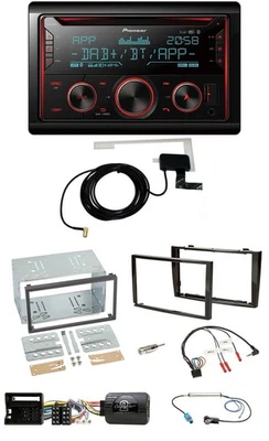 Pioneer 2DIN Lenkrad DAB USB CD Bluetooth Autoradio für Peugeot 308 07-09 schwar - Bild 1 von 4