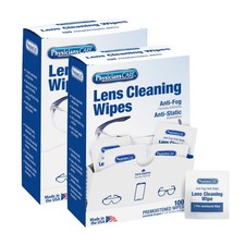 PhysiciansCare Pre-moistened Lens Wipes, 2 Pack 100 Count for Eyeglasses
