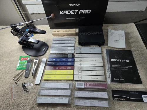 tsprof Kadet Pro Sharpener Cbn  Set Stones Naniwa Chosera Hapstone Kme Diamond 