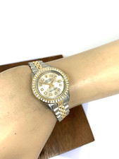 Rolex Datejust Women's Watch 6917 Swiss Automatic Steel 18k Gold Diamond 1973 4