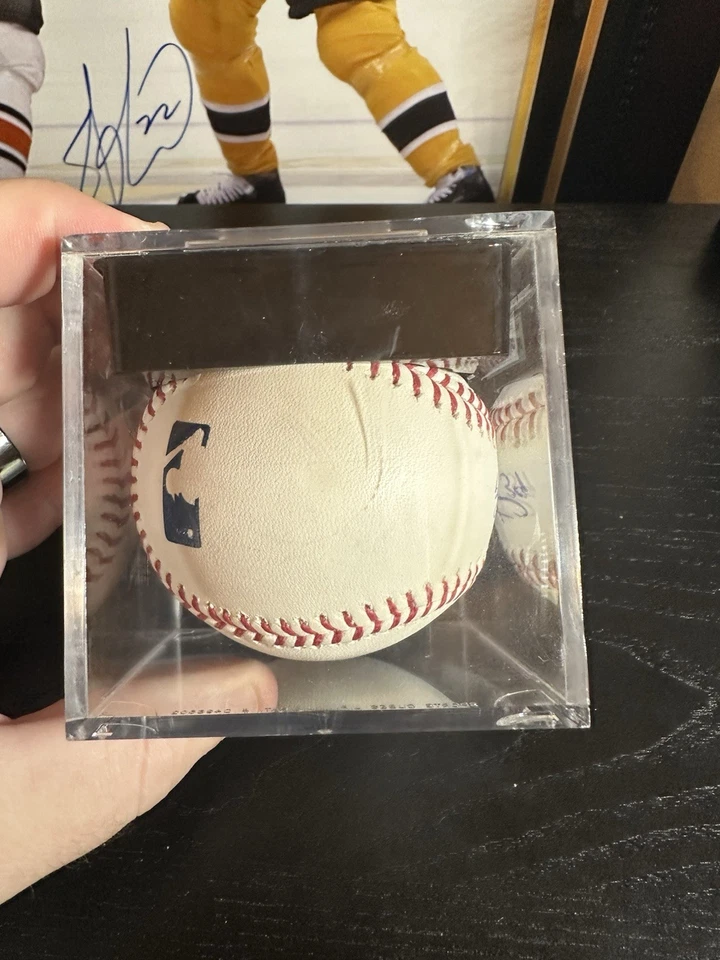 Jarrod Saltalamacchia autografado oficial da Major League beisebol pessoalmente - Imagem 4 de 4