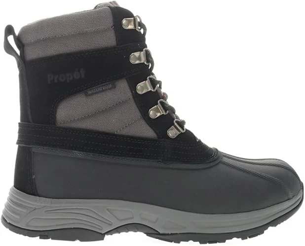 Propét Men's Cortland Durable Waterproof Snow Boot, Size 11, Black/Grey
Opens in a new window or tab