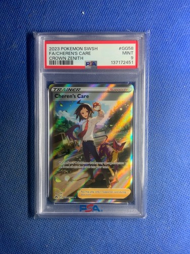Cheren's Care graded PSA 9 for sale on eBay
