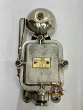 Mid-Century Soviet Nautical Alarm Bell – Iron & Aluminum Industrial Wall Decor