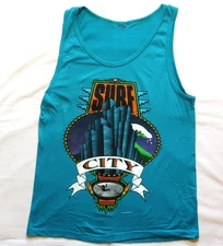 1980's Vintage Tank Top T Shirt Surf City Sun Sportswear