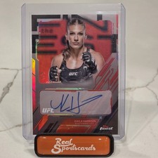 Kayla Harrison - 2025 Topps Finest UFC #TFA-KH Red Refractor Autograph #4/5