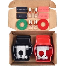 Battery Terminal Connectors, Positive Negative Terminal Package - Complete Kit