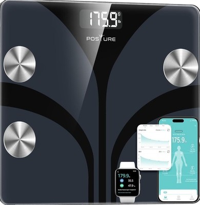Bveiugn Digital Wireless Bathroom Scale Fat Smart BMI Body Composition Analyser