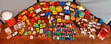 Vintage Little People Huge Mixed Lot 140 Animal/Furniture/Vehicles 43 Figures