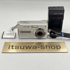 OLYMPUS FE-150 5.0MP Digital Camera Silver 3x Optical Zoom Tested Working