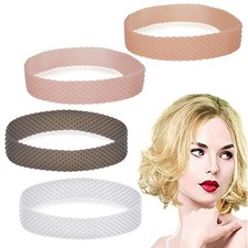 4 Pcs Adjustable Wig Headband Elastic Silicone Wig Grip Band for Men Women