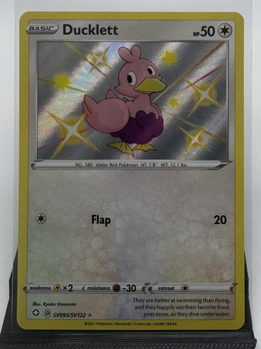 Pokemon Ducklett Shiny Holo Rare Shining Fates: Shiny Vault SV095/SV122 NM