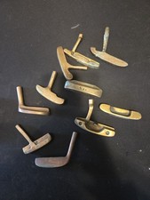  Lot Of 10 vintage brass putter heads