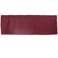 RLF Home Sutton Straight Cotton Curtain Valance – Garnett/Gold – 50”W x 14”L