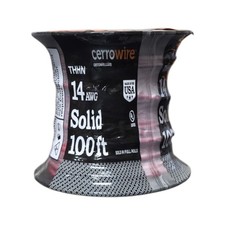 Cerrowire 100 ft. 14 Gauge Red Solid Copper THHN Wire