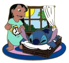 2005 Disney Lilo & Stitch Alarm Clock LE-1000 Pin Rare
