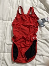 Speedo Women's Swimsuit Pro LT Team Red 10/36 NWT