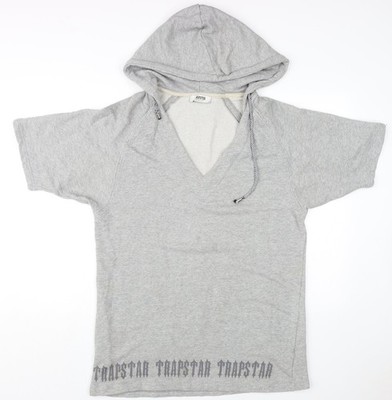Trapstar grauer Kapuzenpullover für Herren, Größe M