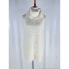 SHOW ME YOUR MUMU Fauna Women’s Ivory Sleeveless Sweater Mini Dress Sz M