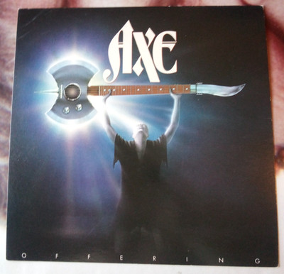 vtg 1982 - AXE ''Offering'' promo flat - 12'' - hard rock - A15