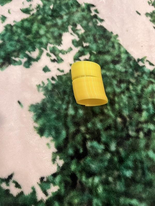 Yellow Plastic Game Token