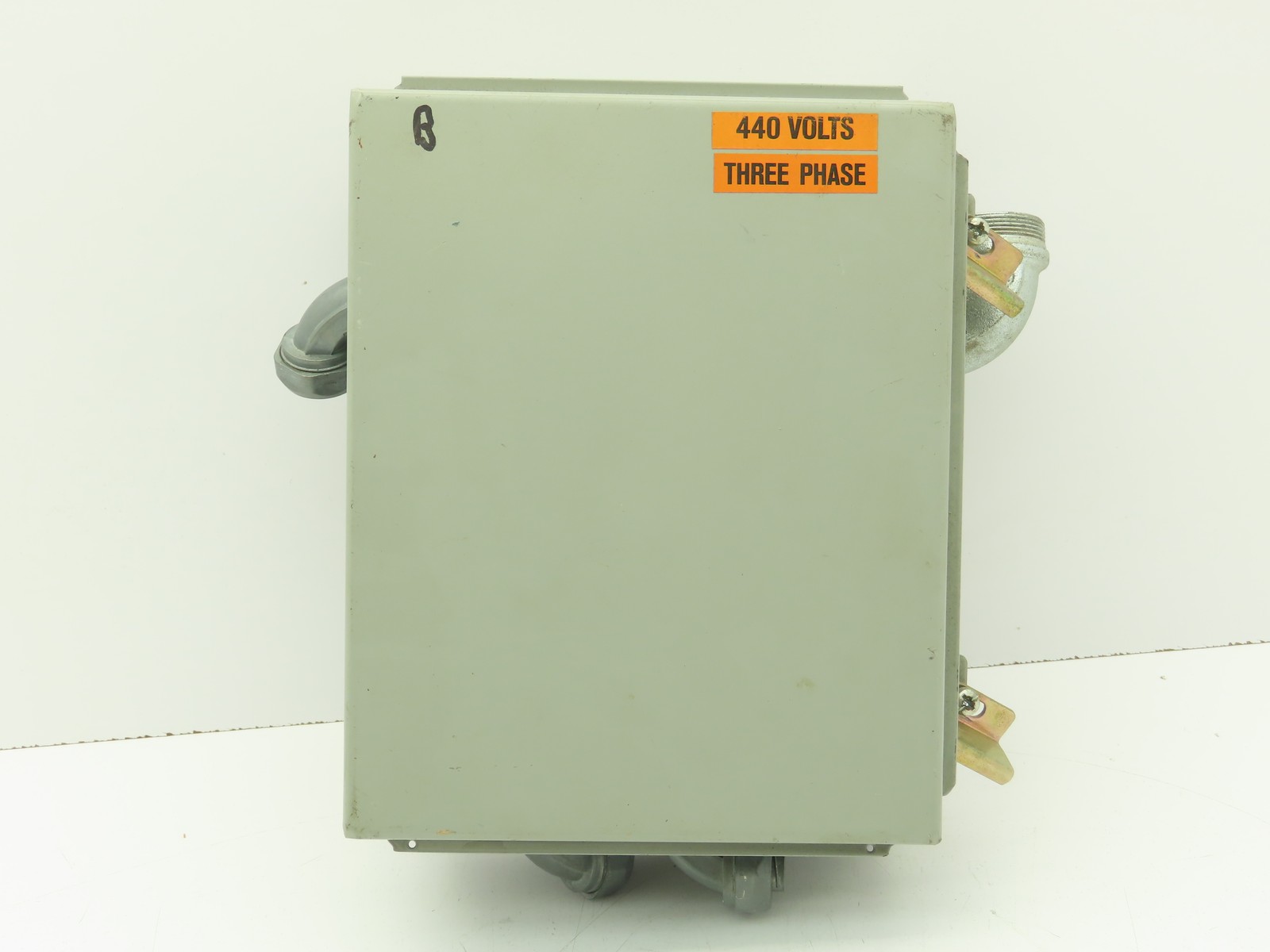 Wiegmann B100804CH 10x8x4" Steel Electrical Enclosure w/Terminal Blocks 9080 GM6