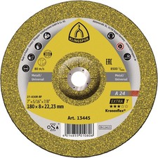 Schruppscheibe A 24 Extra D230xS8mm gekr.STA Bohr.22,23mm KLINGSPOR