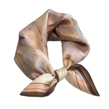 100 Mulberry Silk Neck Scarf - 21x21 Small Printed Square Neckerchief Scarves...