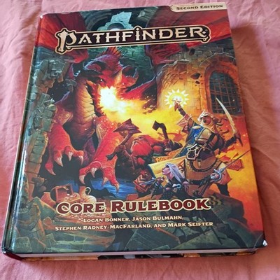Pathfinder Core Rulebook Second Edition by Jason Bulmahn (2019, Hardcover)