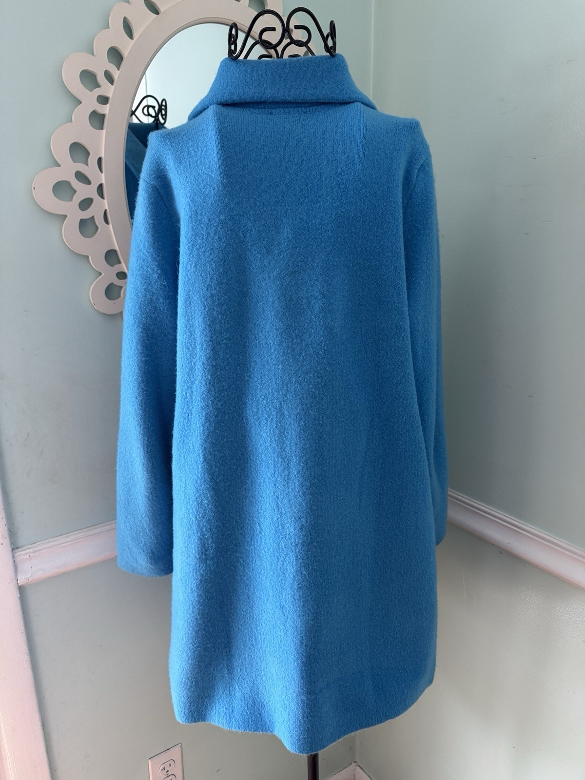 Talbots Stand Collar Button Down Duster Coatigan … - image 6