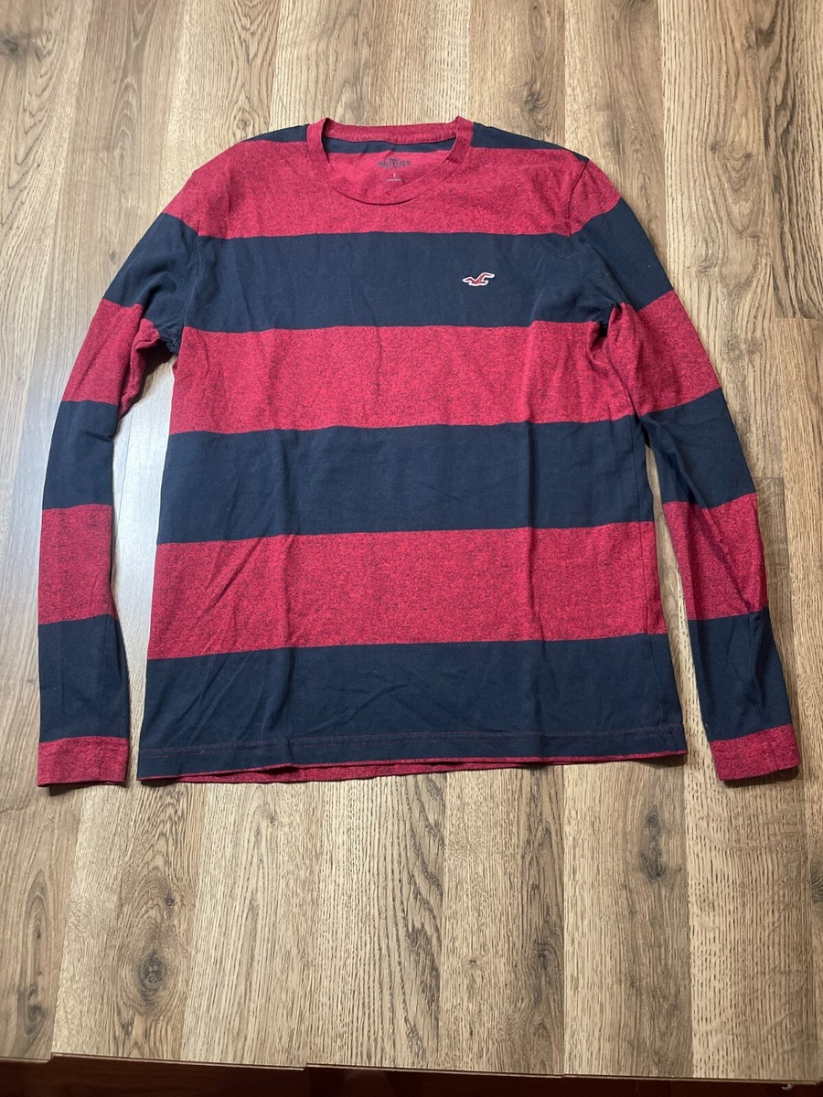 Hollister Men's Ubuy Hollister Blue Long Sleeve Shirt HOLLISTER