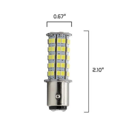 2X 1157 40W Alta Potencia 6000K Blanco SMD LED Señal de giro frontal Bombillas Lámpara - Imagen 7 de 8