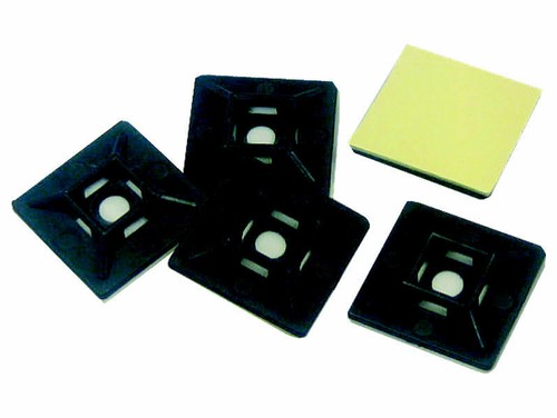 28mm x 28mm Cable Tie Mounts BLACK (100) - Picture 2 of 2