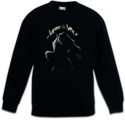 BE WERE OF THE WOLF Kinder Pullover Werewolf The Werwolf Horror