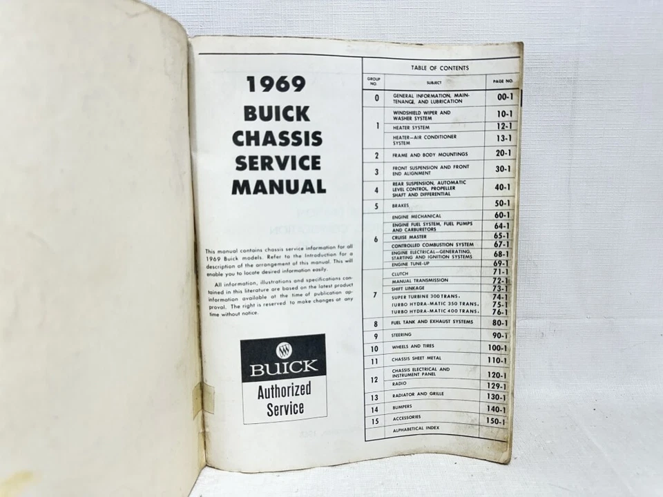 1969 Buick LeSabre Wildcat Electra Riviera GS 350/400 OEM шасси сервисное руководство - Изображение 3 из 4