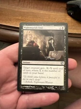 Magic The Gathering Trading card MTG Nightmarish End l76/165