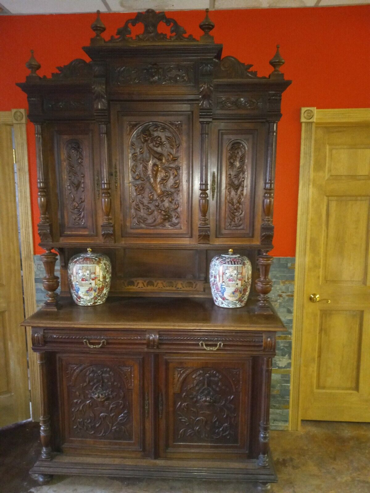 Antique French Carved Buffet
